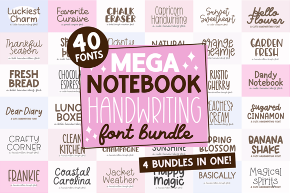 Download Mega Notebook Handwriting Bundle - Writing Collection