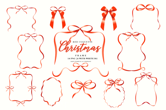 Download Coquette Christmas Border Frame Clipart - Border frame Collection