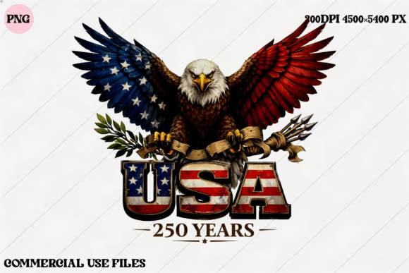 Download American Eagle USA 250 Years Graphic - Year Collection