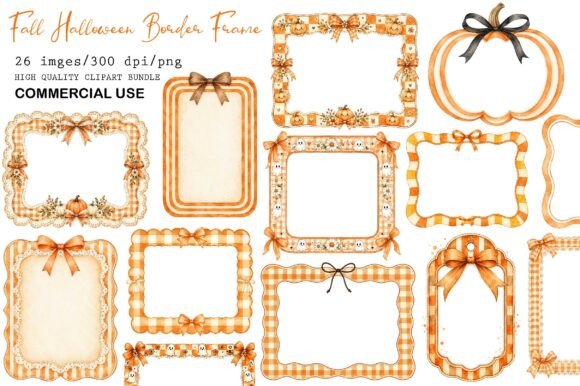 Download Coquette Fall Halloween Border Frame - Border frame Collection