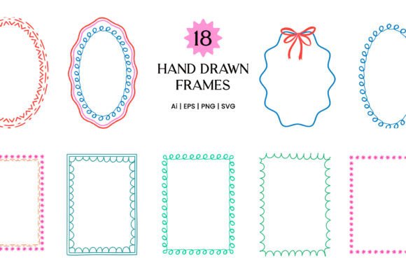 Download Whimsical Scribble Border Frame - Border frame Collection
