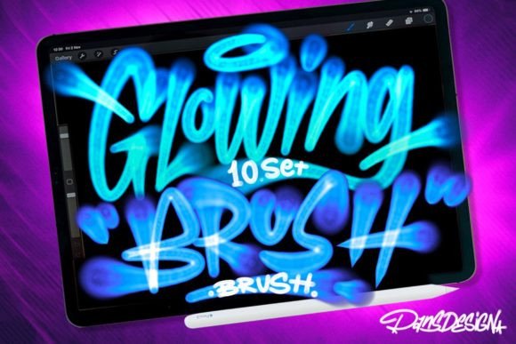 Download Dans Glowing Light Brush Procreate - Glowing light Collection