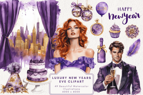 Download Luxury New Year's Eve Clipart - Year Collection
