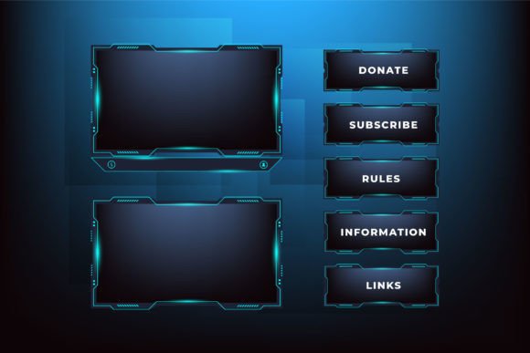 Download Streaming Overlay Border Frame Design - Border frame Collection