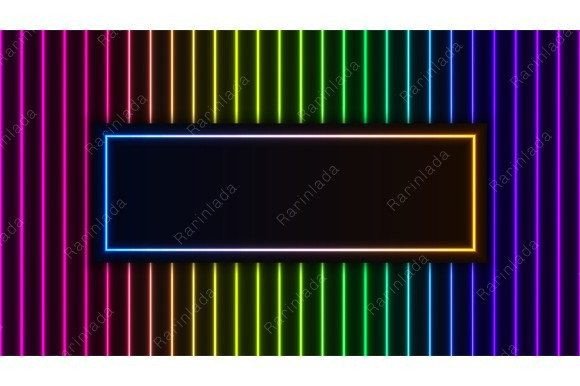 Download Neon Tube Glowing Lighting Retro Pattern - Glowing light Collection