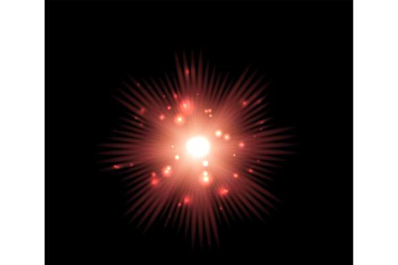 Download Glowing Light Shine. Red Star Sparkle Ef - Glowing light Collection