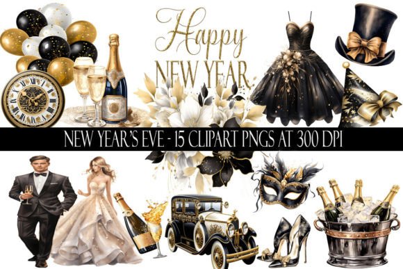 Download New Year's Eve Clipart - Year Collection